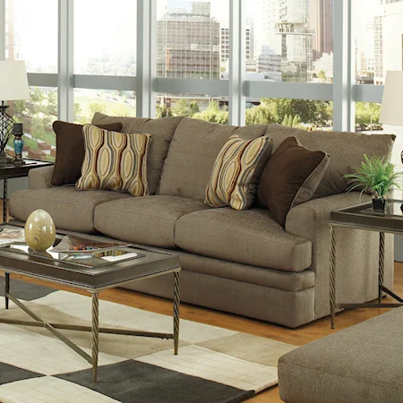 Casual Sofa with Clean Artistic Lines for Homey Urban Lofts